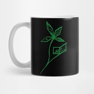 Telkin Flower Green Mug